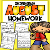 Second Grade Homework or Morning Work | August | Back to School