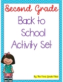 Second Grade Back to School Activities Printable & Digital