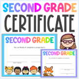 Second Grade Certificate of Completion - End of Year Award