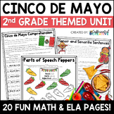 Cinco de Mayo NO PREP Printable & Digital Math & ELA Activities
