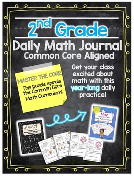 Preview of Second Grade Common Core Daily Math Practice for Distant Learning