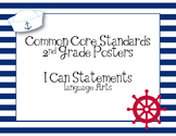 2nd Grade Common Core ELA I Can Statements - Learning Targ