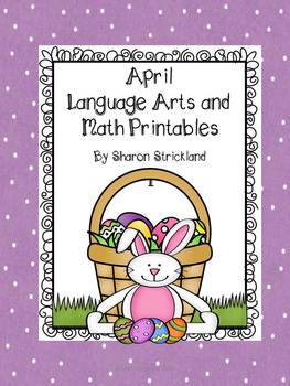 Preview of Second Grade Common Core English/Language Arts and Math Printables for April