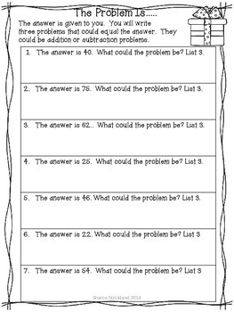 Second Grade Common Core English/Language Arts and Math Printables for ...