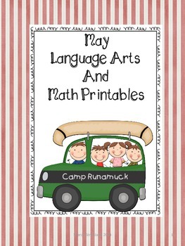 Preview of Second Grade Common Core English/Language Arts and Math Printables for May