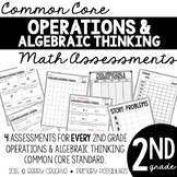 Second Grade Common Core Math Assessments 2.OA,1, 2.OA.2, 