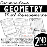 Second Grade Common Core Math Assessments Geometry: 2.G.1,