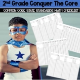 Second Grade Common Core Math Checklist FREEBIE