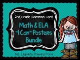Common Core "I Can" Statements Posters for Second Grade {E