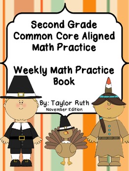Preview of Second Grade Common Core Math Practice Book: November Edition