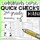 2nd Grade Common Core Math Quick Checks- Geometry