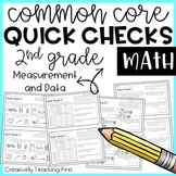 2nd Grade Common Core Math Quick Checks- Measurement and Data