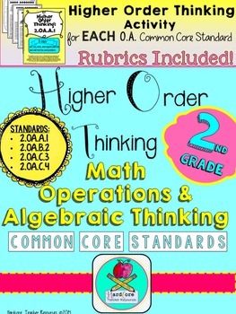 Preview of Second Grade Common Core Operations & Algebraic Thinking H.O.T. Activities GATE