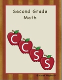 Second Grade Common Core Planning Template and Organizer for Math