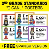 Second Grade Common Core Standards I Can Posters