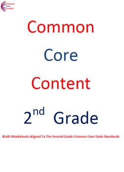 Preview of Second Grade Common Core Worksheets 2.NBT.B.5, 2.NBT.B.6, 2.NBT.B.7, 2.NBT.B.8