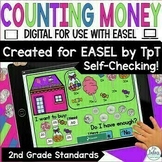 Second Grade Counting Money 2.MD.C.8 Self-Grading Easel Ac