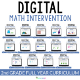 Second Grade DIGITAL Math Intervention | Full Year Digital Bundle