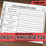 Second Grade Daily Language Fix for February