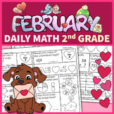 2nd Grade Daily Math February Morning Work No Prep Printables