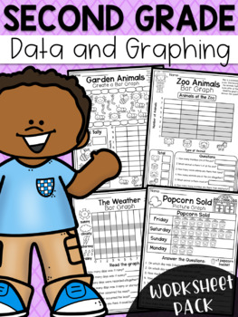 Preview of Second Grade Data and Graphing Worksheets