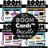 Second Grade Digital Math Warmups Boom Cards™ {ELA} Weeks 