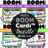 Second Grade Digital Morning Work Math for Boom Cards™ Bun