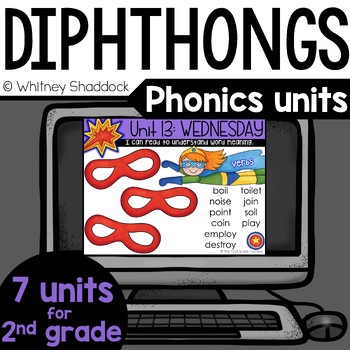 Preview of 2nd Grade Phonics Practice PowerPoint Slides - Digital Phonics Units 13-19
