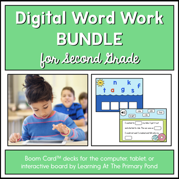 Preview of Second Grade Phonics Games | Digital Bundle | BOOM Cards™