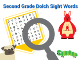 Second Grade Dolch Sight Word Searches