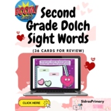 Second Grade Dolch Sight Words (Valentines Themed) Boom Cards