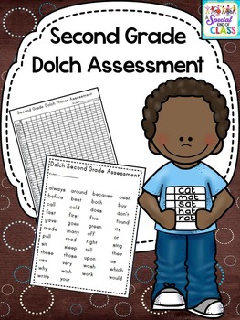 Preview of Second Grade Dolch Word Assessment