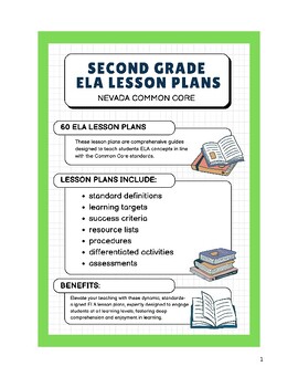 Preview of Second Grade ELA Lesson Plans - Nevada Common Core