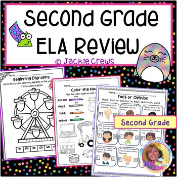 Preview of SUMMER SCHOOL READY Second Grade ELA Review