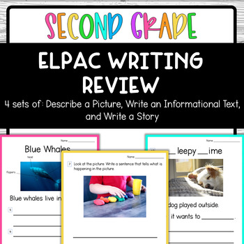 Preview of Second Grade ELPAC Writing Practice