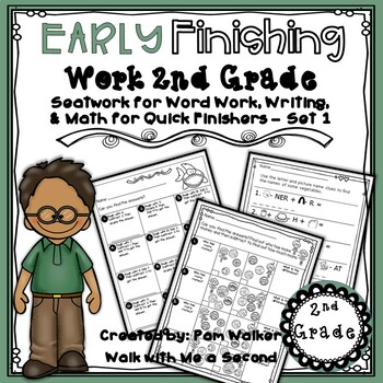 Preview of Second Grade Early Finisher Work Set 1
