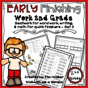 Preview of Second Grade Early Finisher Work Set 3