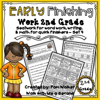 Preview of Second Grade Early Finisher Work Set 4