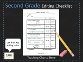 Second Grade Editing Checklist for Writing Workshop