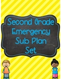 Second Grade Emergency Sub Plan Set Printable + Digital - 