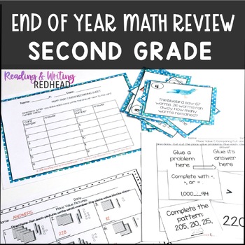 Preview of 2nd Grade End of Year Math Assessment |  2nd grade End of the Year Math Review