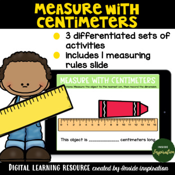 Preview of Second Grade Envision Math-Measure to the Nearest Centimeter Google Slides