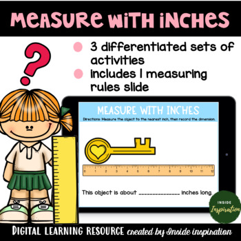 Preview of Second Grade Envision Math-Measure to the Nearest Inch Google Slides