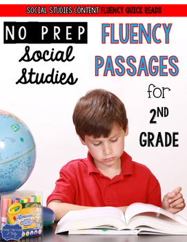 Preview of Second Grade Fluency Passages for Social Studies