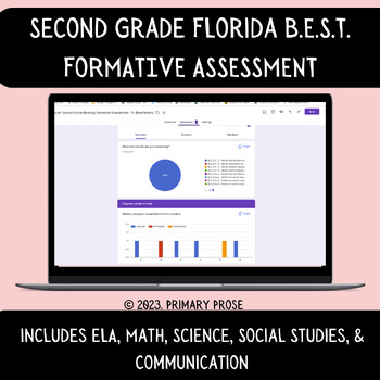 Preview of Second Grade Formative Assessment - FL B.E.S.T Benchmarks