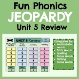Second Grade Fun Phonics Jeopardy Game: Unit 5 (Multisylla