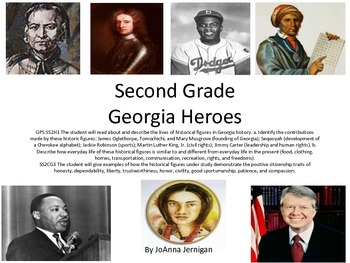 Preview of Second Grade Georgia Heroes