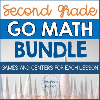 Preview of Second Grade Go Math Centers and Games BUNDLE!