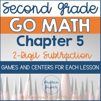 Preview of Second Grade Go Math Centers and Games: Chapter 5