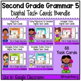 Second Grade Grammar 5 Digital Task Cards Bundle | Google 